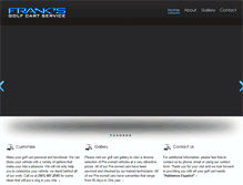 Tablet Screenshot of franksgolfcarts.com